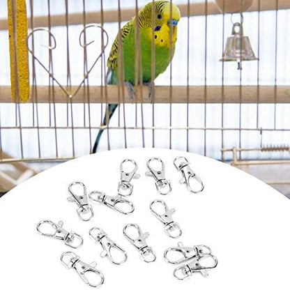 12PCS Cat Door Latch, 1.4×0.6in Cage Clips, Dog Crate Lock, Wire Cage Clips, Bird Pet Door Latch, Reptile Cages Lock for Cats, Wire Animal
