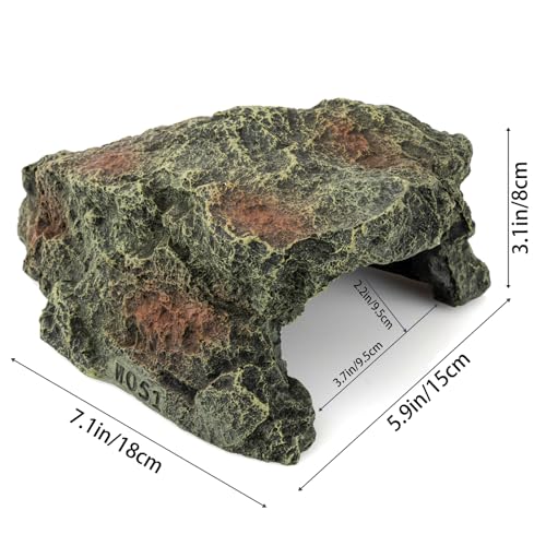 Resin Turtle Tank Accessories – Create an Ideal Hideout and Habitat for Reptiles - size: Medium