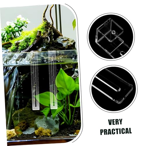 Adjustable Aquarium Hooks Set of 2 Plant Hangers for Fish Tank Reptile Basking Spot