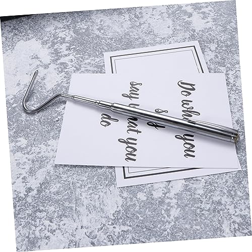 BESPORTBLE Portable Extendable Snake Hook 71cm Stainless Steel 2Pcs Silver | Easy-grip Handle, Convenient for Carrying, Wild Catching Use, Reptile Enthusiasts, Snake Enthusiasts