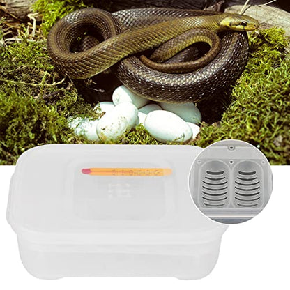 YUYTE Box for Snakes 12 Grids Snakes Lizards Reptiles Eggs Incubator Tray with – and Easy to Egg Hatcher Box, Ideal for Hatching, Lizards, Geckos, and More