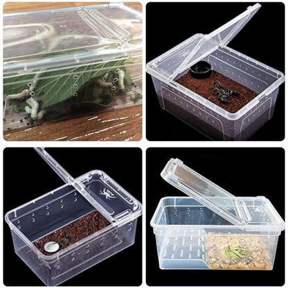4pack Critter Keeper Ant Farm Cane Toad Trap Little Live Pets Bug Catcher Kit for Kids Frog Habitat Turtle Tank Reptile Terrariums Lizard Cage Fish Bowl Beach Aquarium Catch and Release - size: 4