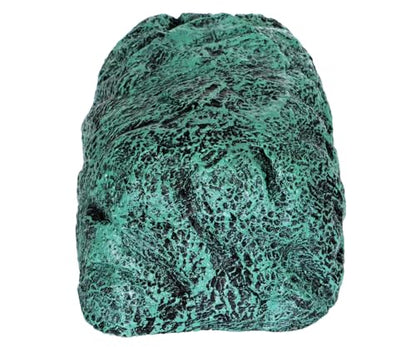 Reptile and Amphibians Rock Hide Cave - Climbing and Hiding Spots, Terrarium & Aquarium Decor, Perfect for Bearded Dragons,Lizards,Snakes,Turtles,Geckos,Frogs,Small Animals - Large Size - style: Large Size ( Green )