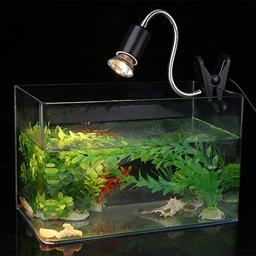 Alomejor Reptile Heat Lamp, 75W 360 Rotatable Basking Light, Aquarium Heating Lamp for Turtle, Lizard, Snake