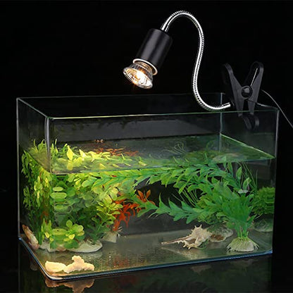 Alomejor Reptile Heat Lamp, 75W 360 Rotatable Basking Light, Aquarium Heating Lamp for Turtle, Lizard, Snake
