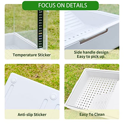 BETAZOOER Large Acrylic Turtle Tank Water Filter Reptile 23"×13.5"×10" - size: Large(Acrylic)