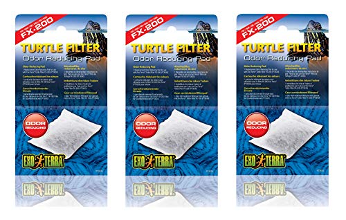 Exo Terra 3 Pack of Replacement Odor Reducing Pads for Turtle Filter FX-200