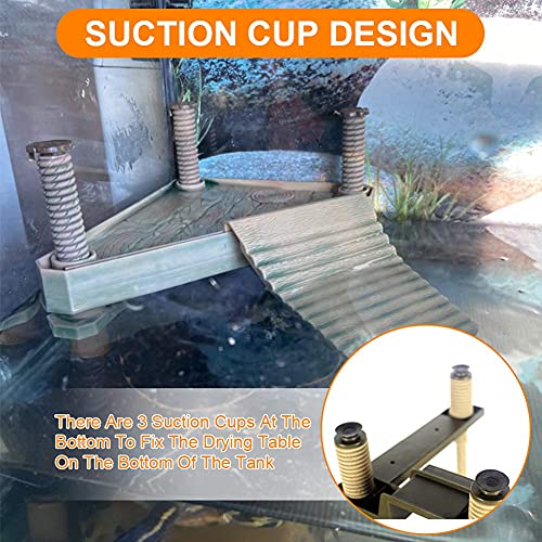 YOUTHINK Turtle Basking Platform, Reptiles Floating Platform with Ramp Stairs Turtle Dock Floating Platform for Turtles Aquarium Fish Tank Decor
