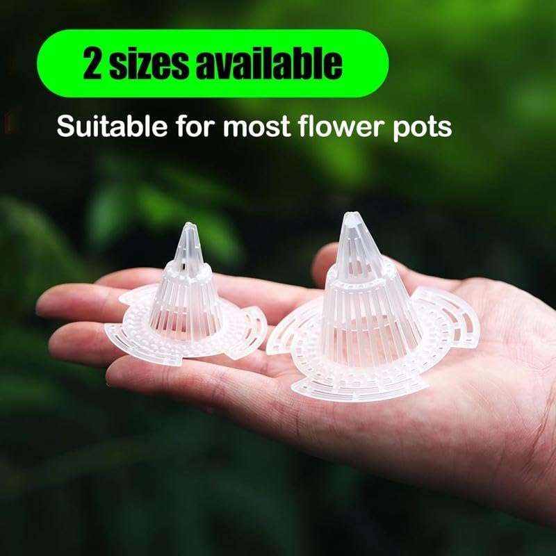 10Pack Cone Flower Pot Hole Mesh Pad, Upgraded Planter Bottom Grid Mat Mesh Hole Screens for Keeping Soil from Flowing- Breathable Gasket-Drainage Netting for Bonsai,2 Sizes (Medium) - size: Medium
