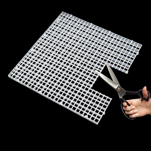Aquarium Fish Tank Divider Plastic Egg Crate Filter Bottom Tray | L 6pcs Plastic Grid - size: L 6pcs