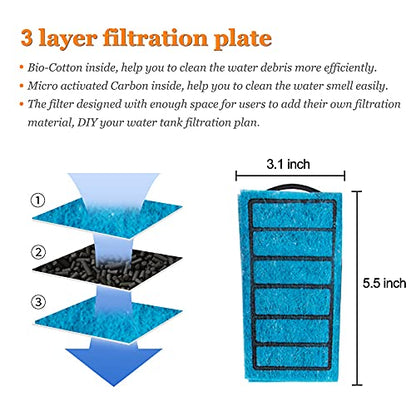 Aquarium Internal Filter Accessories, 5 PCS Filter Cartridges