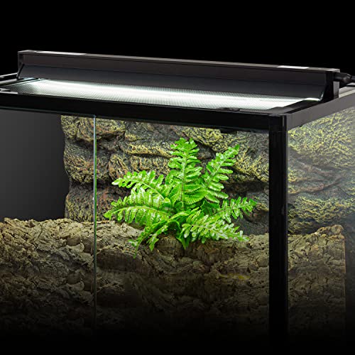 REPTI ZOO 8W Reptile T5 HO UVB Lighting Combo Kit, 12" Light Fixture Reptile Terrarium Hood, with Detachable Curved Reflector and 5.0 UVB T5 Lamp Bulb, ETL certificated - size: 8 Watts