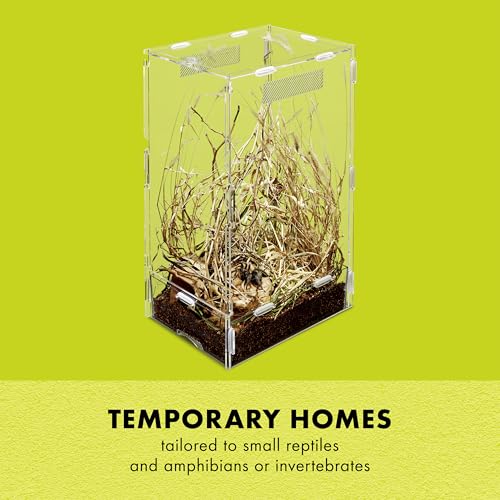 Zilla Micro Habitat Terrarium, Arboreal, with Locking Latch, for Isopods, Spiders, Insects, Small - size: Small, style: Arboreal