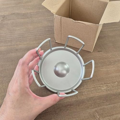 Tortoise Feeding Bowl, Stainless Steel Anti-Climb Reptile Food Dish, No-Mess Feeder for Tortoises, Box Turtles，Works to Keep Food in Place