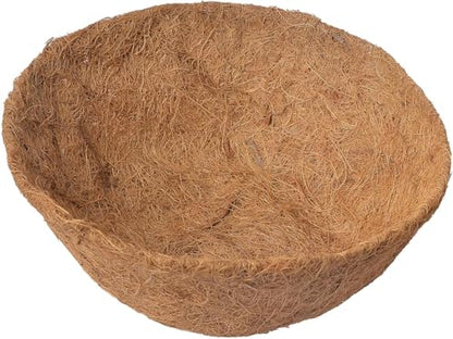 3 PCS 10 Inch Round Coco Liners Hanging Basket 100% Natural Replacement Coconut Fiber Liner for Garden Flower Pot Vegetables Herbs - size: 10 Inch Round