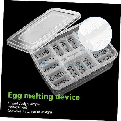 BESPORTBLE 2Pcs Compartment Reptile Hatchery Tray Lightweight Incubator Box for Lizard Easy to Clean and Portable Breeding Case