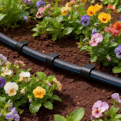 RedChili 50 Pack 1/2 Inch Irrigation Tubing Hold Down Anchor Stakes, Heavy Duty Drip Tubing Stakes 1/2" Drip Irrigation Tubing Fittings for Lawn Raised Bed Greenhouse Plant Watering System - size: 1/2" Stake-50P