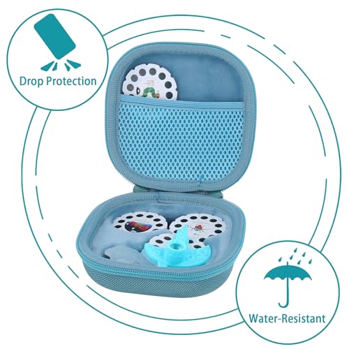 Aenllosi Hard Case for Moonlite Mini Projector Gift Pack fits upto 20 | EVA case construction, Water-resistant design, Dust-resistant design, Smooth zipper access, Carry handle, Case only - color: Deep Green