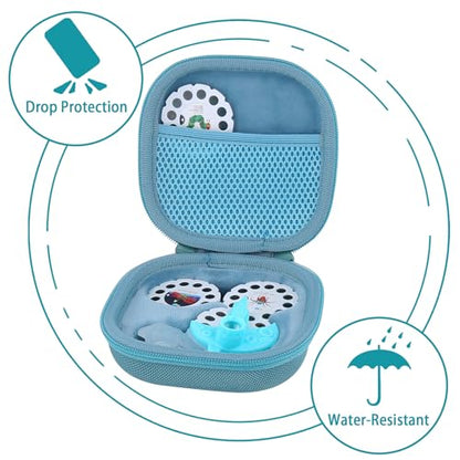 Aenllosi Hard Case for Moonlite Mini Projector Gift Pack fits upto 20 | EVA case construction, Water-resistant design, Dust-resistant design, Smooth zipper access, Carry handle, Case only - color: Deep Green