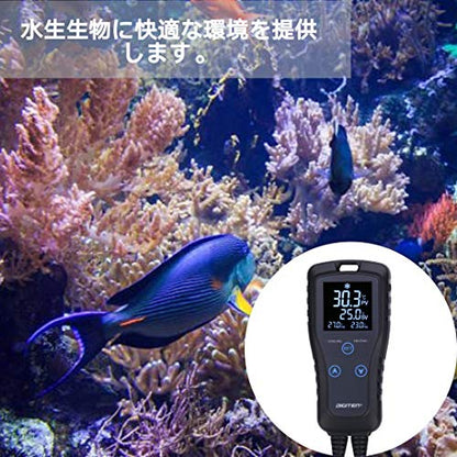 DIGITEN Temperature Controller DTC102 2-Stage Temperature Controlled Outlet Heat Mat Thermostat 110V Plug-in Reptile Thermostat