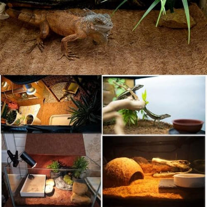 Hamiledyi Reptile Carpet 157" L x 16" W Natural Coconut Fiber Tortoise Carpet Mat for Pet Terrarium Liner Reptile Supplies for Lizard Snake Chameleon Turtle Bedding Bunny Rabbit Mat - size: 1 Pack/157 x 16 Inch