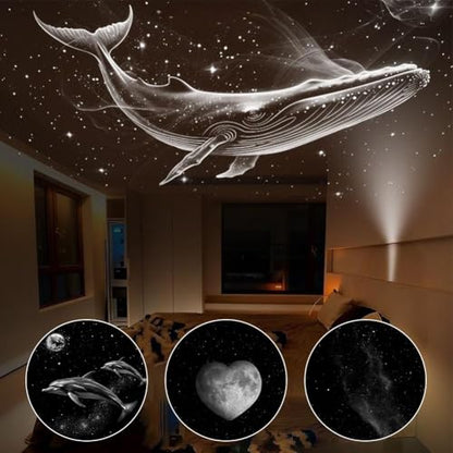 Galaxy Projector Night Light Slides, USB Starry Sky Nightlight Projector Lamp Replacement Discs, Wide Angle Lens Heat-Resistant, Projectors Lamp for Bedroom Ceiling Night Light Party Bar (24 pcs) - size: 24 pcs
