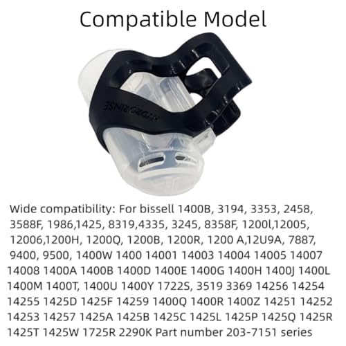 1400B Vacuum Hose Self-Cleaning Tool Attachment Compatible With Bissell Little Green Machine Multi-Purpose Tools Brush 4075 3194 3353 2458 3588F 1986 1425 1400W 1725R Replacement Part #1613828 Black - color: Cleaning tool black