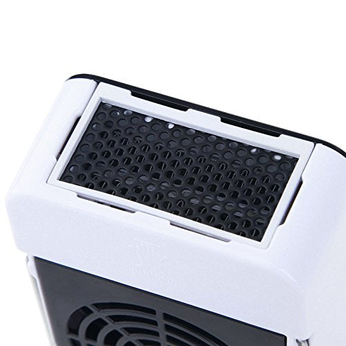 Safety Energy-saving Heater Mini Portable Electric Fan Heater Air Warmer | for Room Office Desktop Black - color: Black