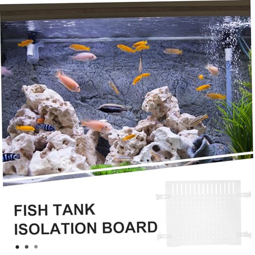 Happyyami Clear Acrylic Fish Tank Divider for Aquarium Isolation Flexible Transparent Separator Plate with Smooth Edges for Fish Shrimp Reptiles Versatile Fit for Various Tank Enhances