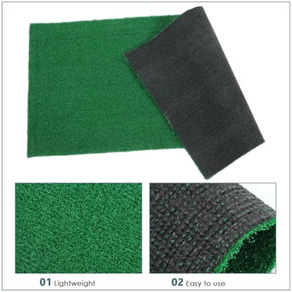 Abaodam Realistic Grass Mat for Turtle Basking Platform Durable Artificial Turf for Aquatic Terrariums Lightweight Lawn Carpet for Reptile Ramps and Fish Tanks, 39.3X19.6in