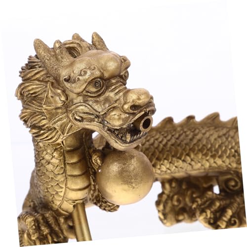 Chinese Dragon Waterfall Fountain Spitter Decoration for Aquariums Elegant Design Energy Efficient for Zen Garden and Fish Tank Accents