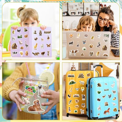 312Pcs Farm Animals Stickers, Cute Farm Barnyard Cow Sheep Horse Decorations Stickers for Scrapbooks Envelopes Cards Gifts Crafts Decor - style: Farm Animals