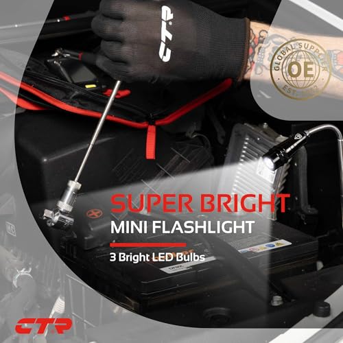 5PCS Magnetic Pickup Tool & Telescoping Inspection Mirror, Flashlight, Gifts for Men