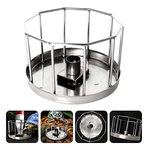 POPETPOP Reptile Automatic Water Feeder Bowl Stainless Steel Tortoise Lizard Drinking Dish for Terrarium Pets