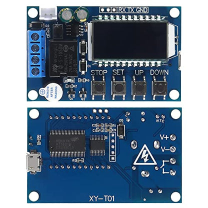 2pcs XY-T01 Electronic Temperature Controller, DC 6-30V 24V Waterproof NTC Probe Digital Temperature Control Module -50°C to 100°C Digital Thermostat Temperature Control Switch Boards