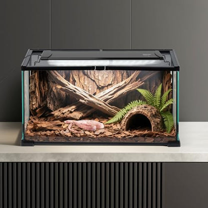 REPTIZOO UVB Reptile Light with Dimming, 18 inch UVA UVB LED Lamp for Bearded Dragon Turtle, 12W UVB Bulb Aluminum Fixture with Controller, 5 UVI Auto Mode, 0–100% Dimming & 9 Timer, Power-Off Memory - size: 18“
