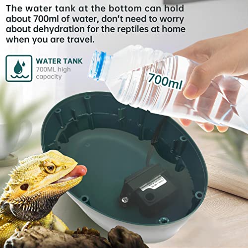 MYGIIKAKA Automatic Mister for Reptiles with Reptile Drinking Water Fountain Chameleon Accessories Automatic Circulation System Set