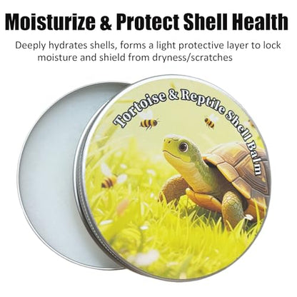 Reptile & Tortoise Shell Balm, 3.5 oz | Natural Formula, Moisturizer, Turtle and Tortoise Shell Care