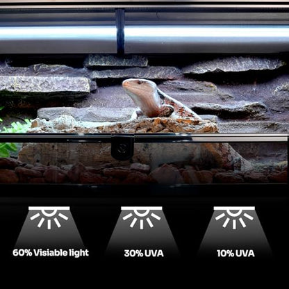 T5 HO 10.0 UVB Lamp Bulb 34" L 39 Watts, Reptile UVB Lamp Tube for Bearded Dragon - size: 34 inches