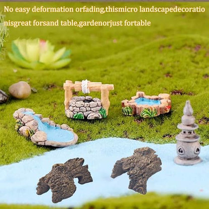 3Pcs Miniature Reptile Climbing Cork Bark Log, Natural Hollow Hideout for Lizard, Snake, Gecko, Bearded Dragon, Aquarium Terrarium Decor, Amphibian Habitat, Fish Tank Cave, Basking Platform - size: Tree stump