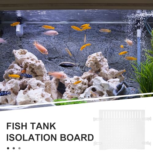 NUOBESTY Clear Acrylic Fish Tank Divider with Smooth Edges for Safe Fish Separation Flexible Transparent Aquarium Partition Board for Shrimp and Reptile Isolation Easy Installation Aquarium