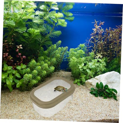 BESPORTBLE Luxury Turtle Tank Floating Dock Pet Reptile Habitat for Long-Term Use - color: Green