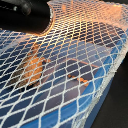 Aquarium Escape Proof Net,Terrarium Netting Cover, Nylon Material Turtle Tank Escape Net for Terrarium Breathable Pet Enclosure Lid (Small) - color: Small