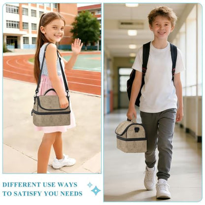 Emelivor Snake Insulated Lunch Bag Container Tote for Adult | 8L Double Deck,Large Lunch Box with Shoulder Strap,Thermal Meal Prep Cooler,Suitable for School Work Picnic Office Travel