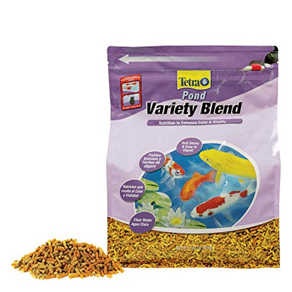 Tetra Pond Variety Blend, Pond Fish Food, for Goldfish and Koi, 1.32 Pounds, Pack of 6 | Daily Staple Blend Of Pond Sticks, Koi Vibrance & Spring/Fall Diet, Easy To Digest Soft Sticks For Small & Large Fish - size: 1.32 Pound (Pack of 6)