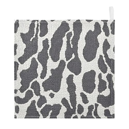 Washcloths Set Bathroom Kitchen Wash Cloths Face Towels Wipes Black White Reptile Skin Decorative 12x12 Inch 5 Pack - size: 5 pcs