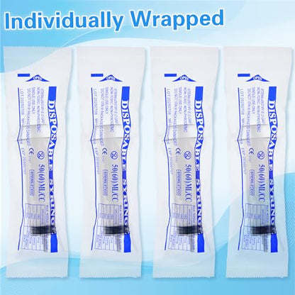 12pack 60ml Large Syringes Without Needle, With Cap for Liquid, Measuring, Ink Refilling, Oil, Liquids Glue Applicator, Individually Sealed - style: 60ML