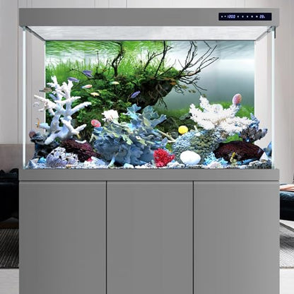 AWERT 72x18 inches Branches Fish Tank Background Seaweed Aquarium Background River Bed & Lake Aquarium Background Vinyl Background | AWERT Aquatic Plant Seaweed River Bed & Lake Aquarium Background Vinyl - size: 72x18in/180x45cm