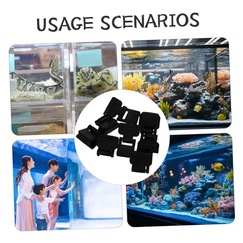 8pcs Turtle Tank Lid Clips Durable Escape Prevention Clips for Aquariums Terrariums Reptile Habitats Easy Installation and Fit for Secure Coverage