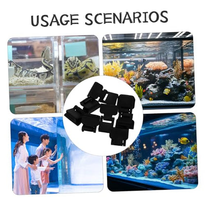 8pcs Turtle Tank Lid Clips Durable Escape Prevention Clips for Aquariums Terrariums Reptile Habitats Easy Installation and Fit for Secure Coverage